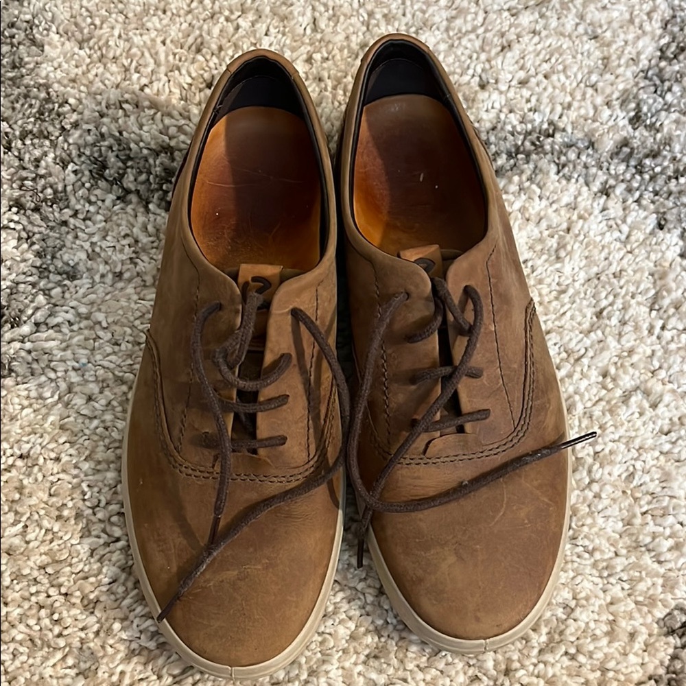 Ecco Men's Brown Leather Shoes
